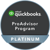QuickBooks ProAdvisor Program Platinum badge